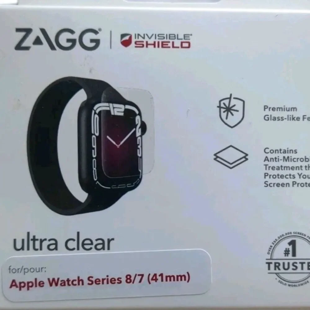 ZAGG Invisible Shield Ultra Clear Screen Protector Apple Watch 7/8/9 (41mm) NEW